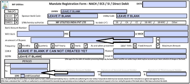 How to register MF Utility PayEezz form
